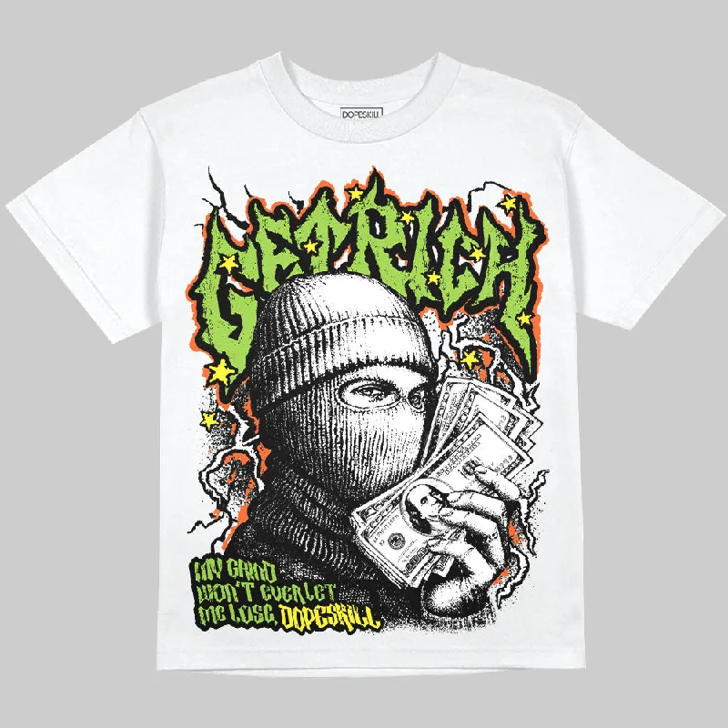 Outdoor T-Shirt-Neon Green Collection DopeSkill Oversize Print T-Shirt Wealthy Graphic