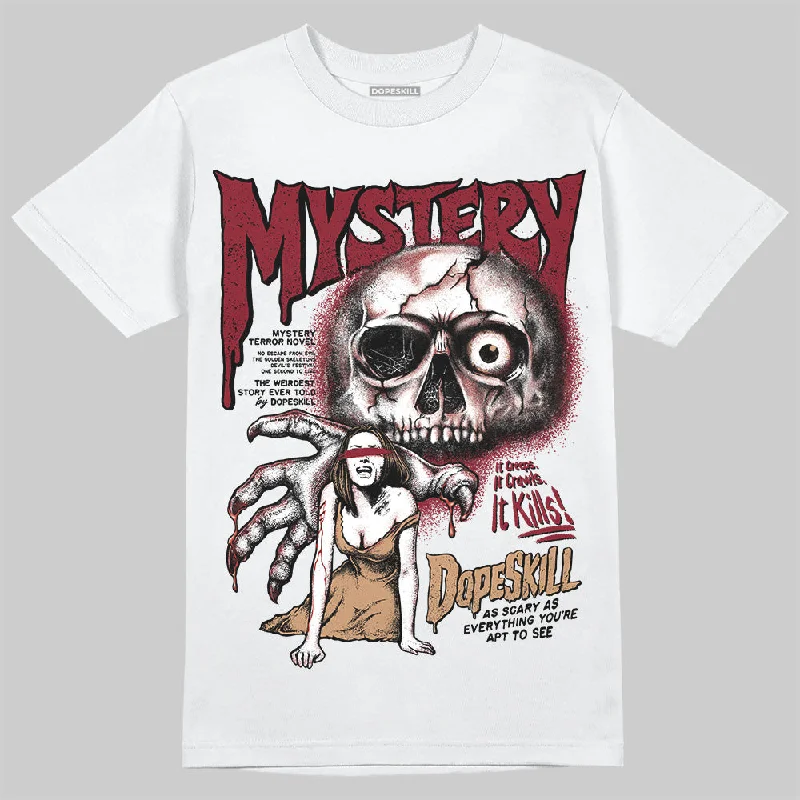 Vintage Wash T-Shirt-Samba OG Collegiate Burgundy DopeSkill T-Shirt Mystery Ghostly Grasp Graphic