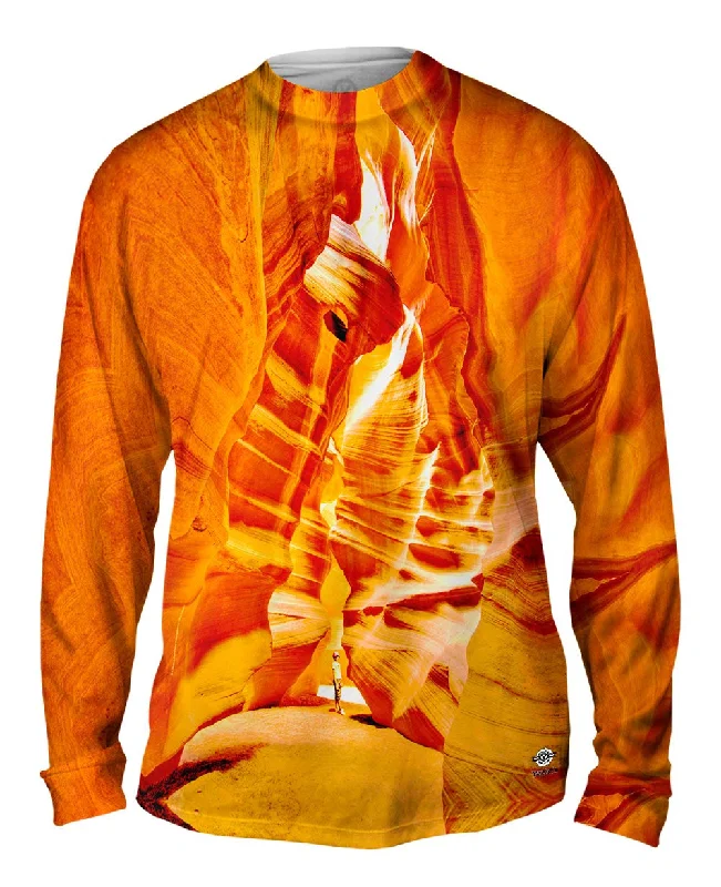 Henley Long Sleeve-Antelope Canyon Luca Galuzzi