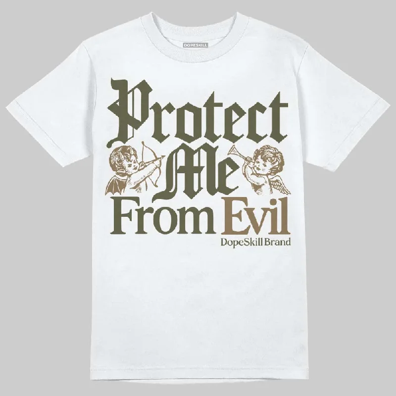 Urban Style T-Shirt-Samba OG Focus Olive DopeSkill T-Shirt Protect Me From Evil Graphic