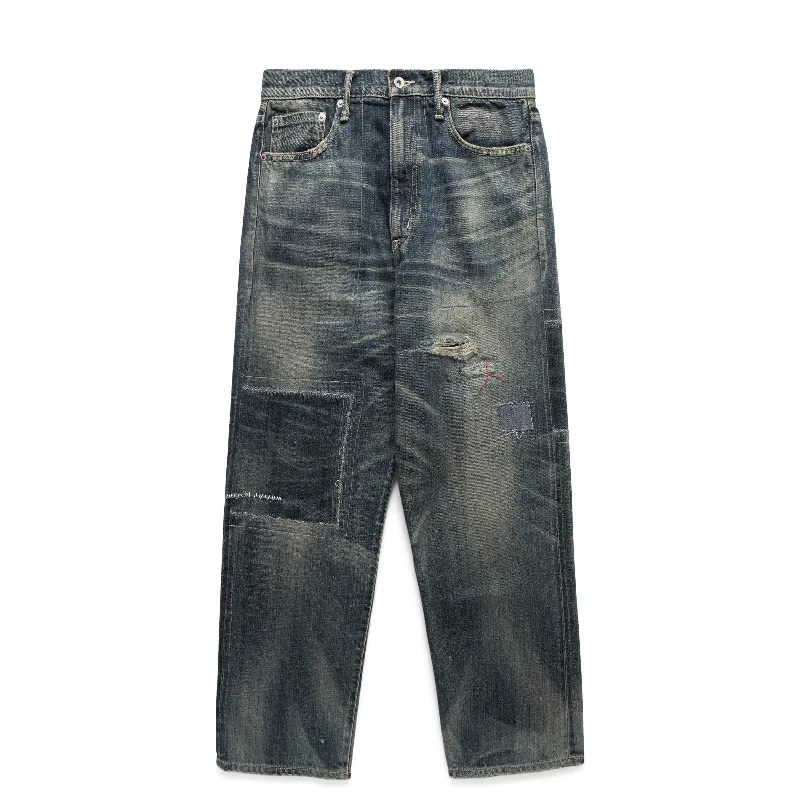 Drawstring Pants-SAVAGE DENIM DP BASIC PANTS