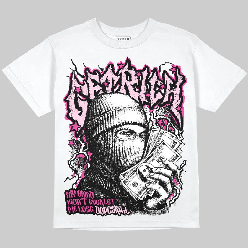 Meme T-Shirt-Pink Collection DopeSkill Oversize Print T-Shirt Wealthy Graphic