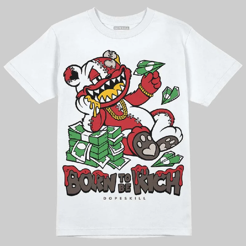 Minimalist T-Shirt-Samba OG White Better Scarlet DopeSkill T-Shirt Born To Be Rich Graphic