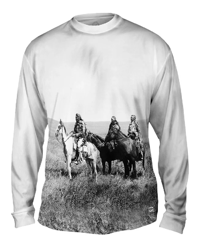 Monochrome Long Sleeve-The Three Chiefs Piegan