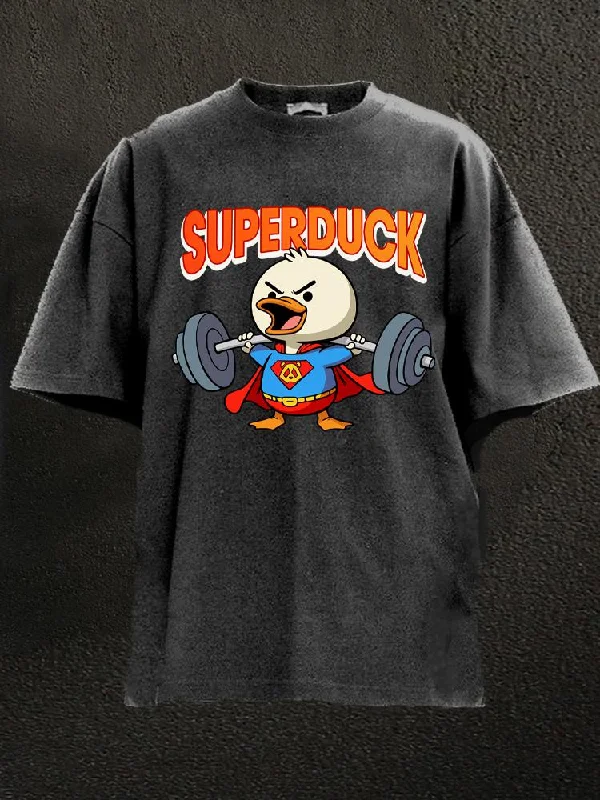 Aesthetic T-Shirt-Superduck Washed Gym Shirt