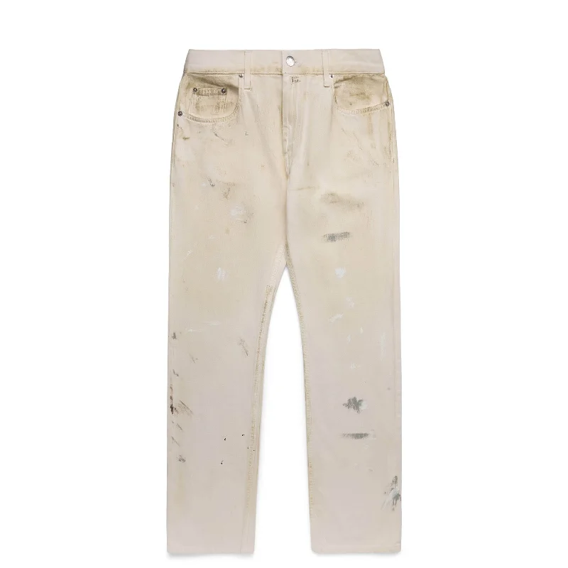 Street Pants-LOW-RISE PAINTED JEANS