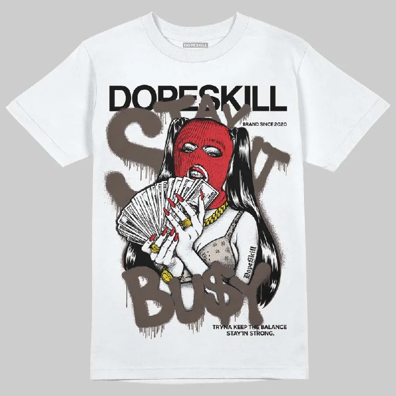 Unique Design T-Shirt-Samba OG White Black Clear Granite DopeSkill T-Shirt Stay It Busy Graphic