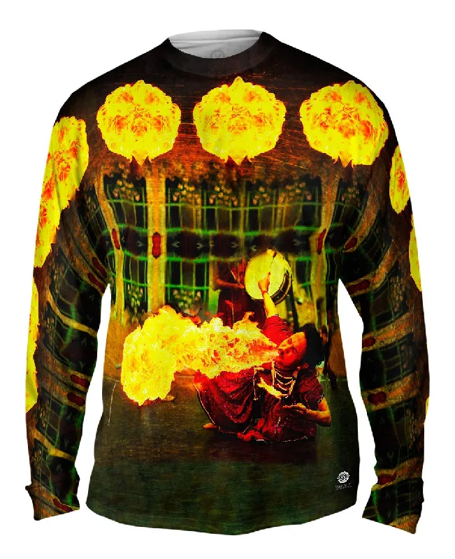 Oversized Long Sleeve-Fire Breathing