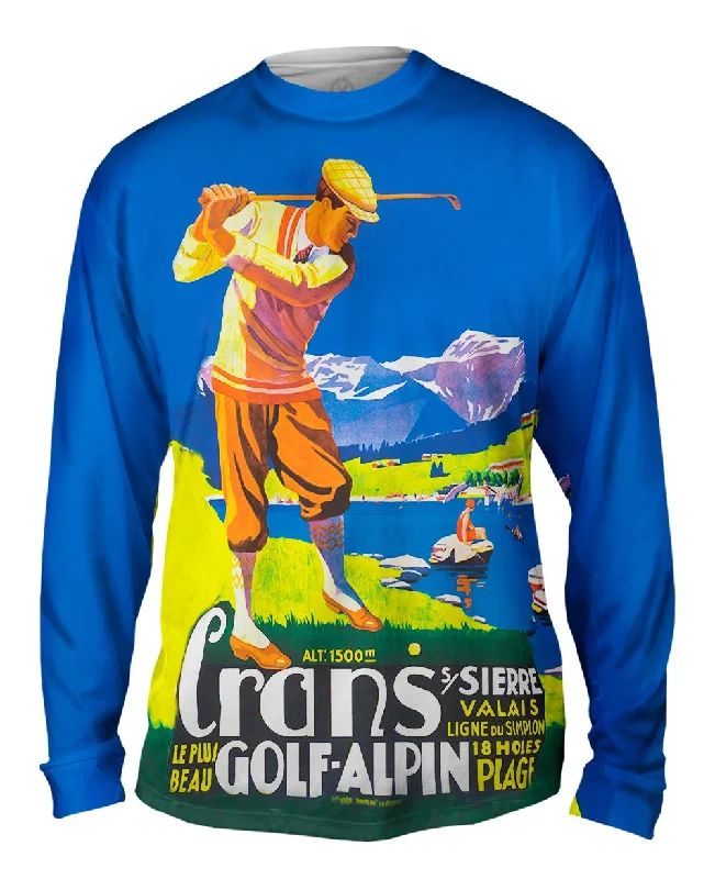 Mock Neck Long Sleeve-Crans Golf Alpin