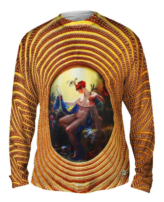 Streetwear Long Sleeve-Anne Louis Girodet Trioson - "Mademoiselle Lange as Danae" (1799)