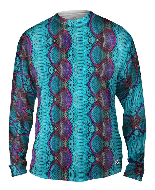 Heavy Cotton Long Sleeve-Sunrise Snake Bi Color Skin Pattern