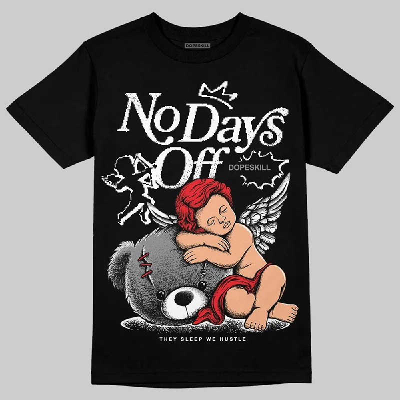 Casual T-Shirt-Rick Owens Black Leather Sneaker DopeSkill T-Shirt New No Days Off Graphic