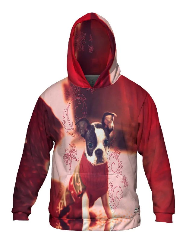 Wool Blend Hoodie-French Bulldog Sweater