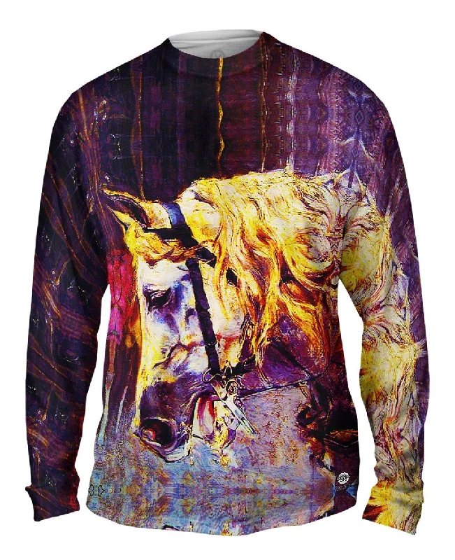 Fleece Long Sleeve-Giovanni Boldini - "The Head of a Horse" (1874)