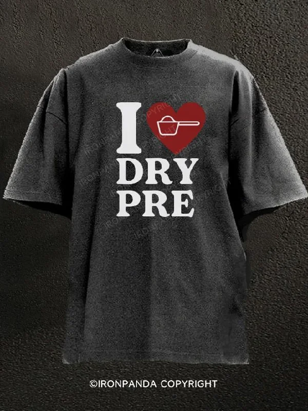 Meme T-Shirt-I Heart Dry Pre Washed Gym Shirt