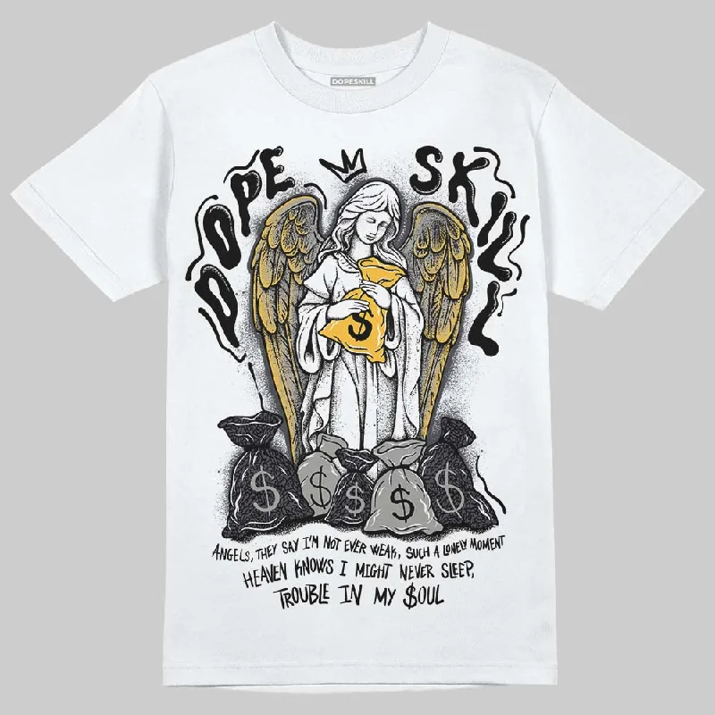 Casual T-Shirt-Black Cat 3s DopeSkill T-Shirt Angels Graphic