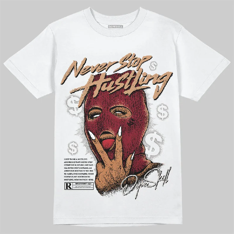 Classic Fit T-Shirt-Samba OG Collegiate Burgundy DopeSkill T-Shirt Never Stop Hustling Graphic