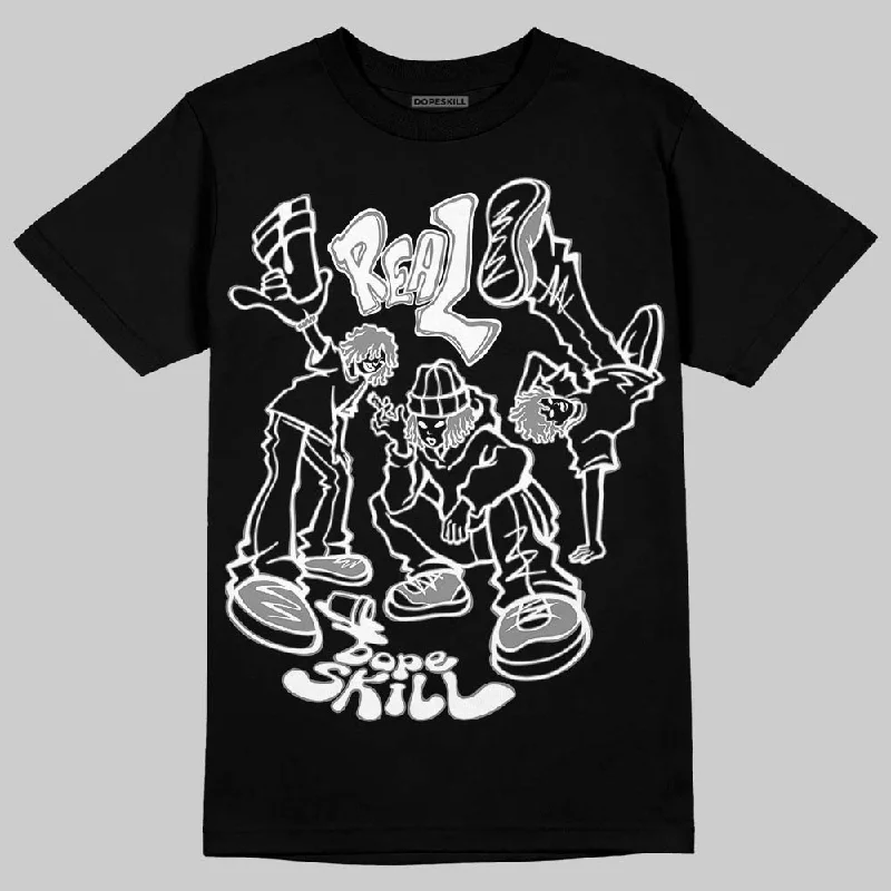 Superhero T-Shirt-Rick Owens Black Leather Sneaker DopeSkill T-Shirt Real Y2K Players Graphic