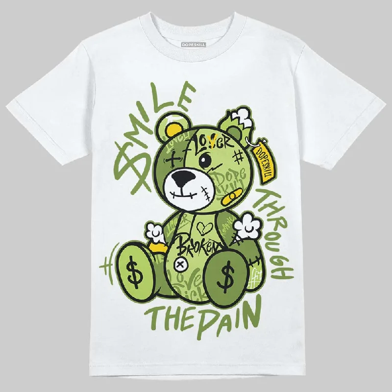 Monochrome T-Shirt-SB Dunks Fruity Pack - Green Apple DopeSkill T-Shirt Smile Through The Pain Graphic