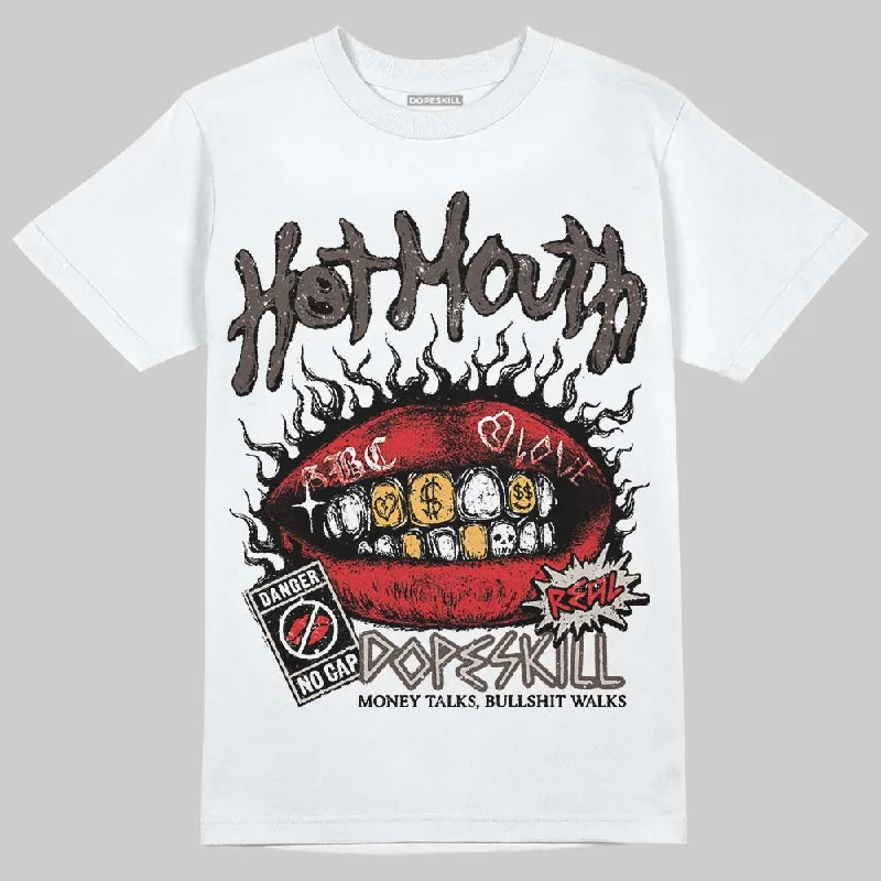 Superhero T-Shirt-Samba OG White Black Clear Granite DopeSkill T-Shirt Hot Mouth Graphic