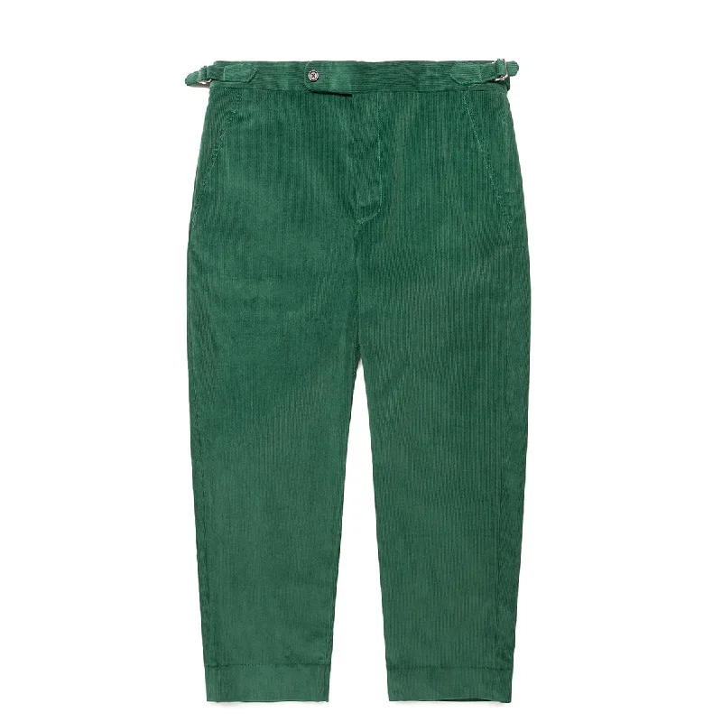 Military Pants-CORDUROY SIDE BUCKLE TROUSERS