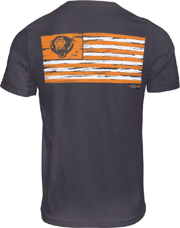 Adventure T-Shirt-Hunt Monkey Chalk Flag T-Shirt