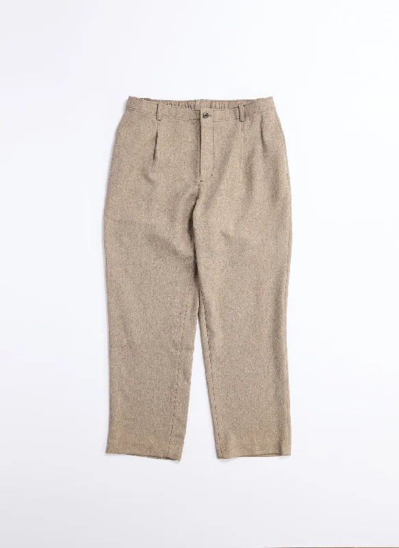 Relaxed Joggers-Naturemier Melange Polyester Easy Pants