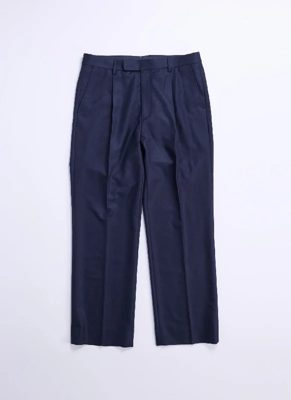 Pleated Pants-Marzotto Extrafine Wool Suit Pants