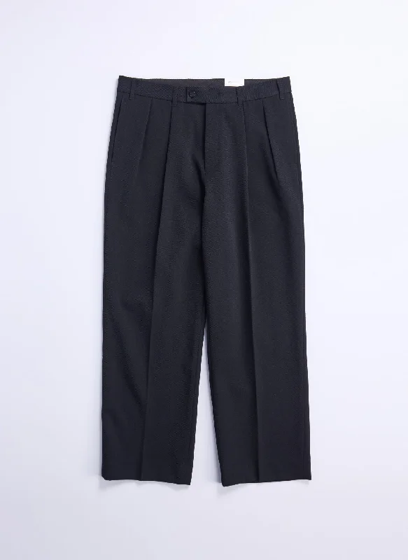 Two Tone Pants-Solotex Garbardine (Work) Wide Tapered Pants [P-15]