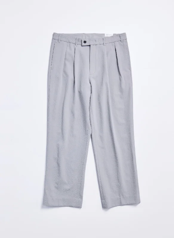 Color Block Pants-Solotex Garbardine (Work) Wide Tapered Pants [P-15]